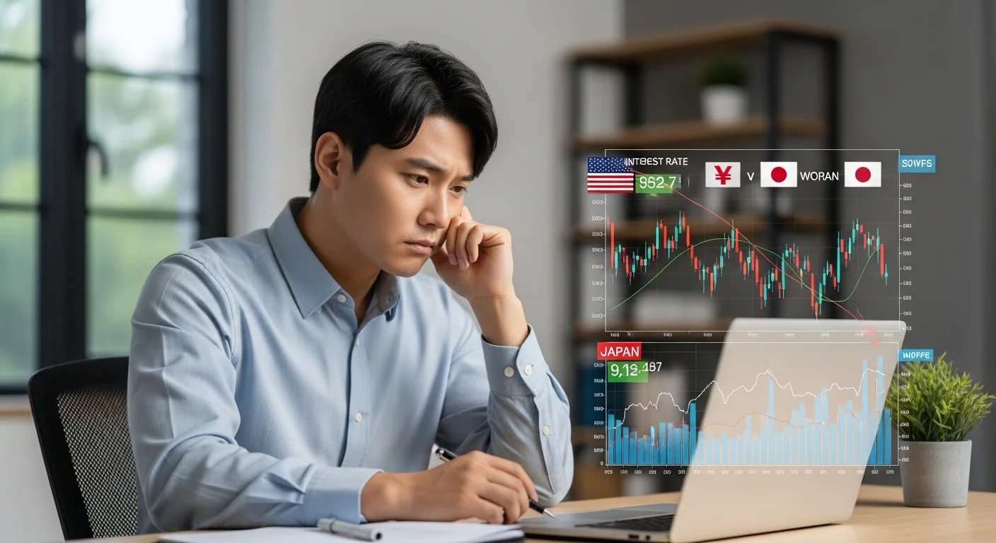 엔화 약세가 지속되는 구조적 이유 (미-일 금리차)